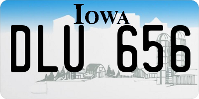 IA license plate DLU656