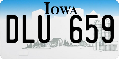 IA license plate DLU659