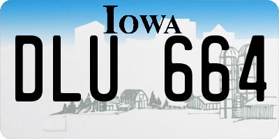 IA license plate DLU664