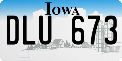 IA license plate DLU673