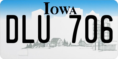 IA license plate DLU706
