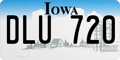 IA license plate DLU720