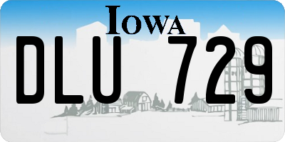 IA license plate DLU729