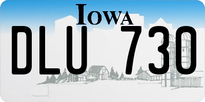 IA license plate DLU730