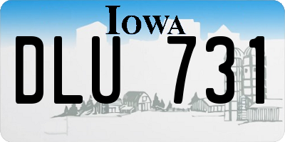 IA license plate DLU731