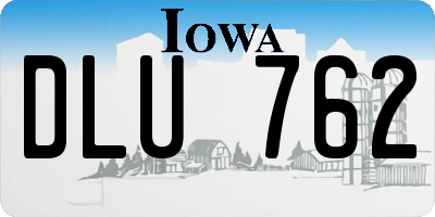 IA license plate DLU762