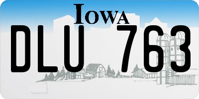 IA license plate DLU763