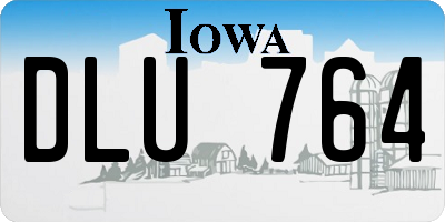 IA license plate DLU764