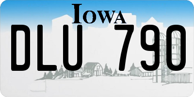 IA license plate DLU790