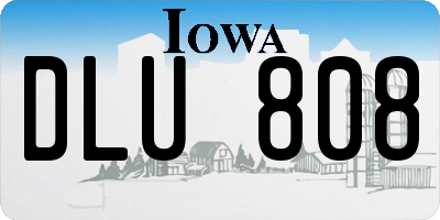 IA license plate DLU808