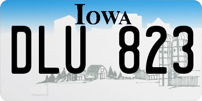 IA license plate DLU823