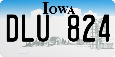 IA license plate DLU824