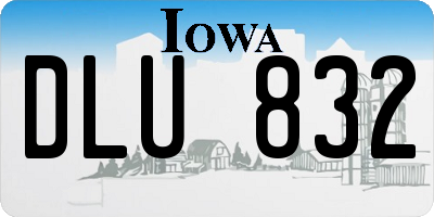 IA license plate DLU832