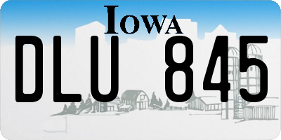 IA license plate DLU845
