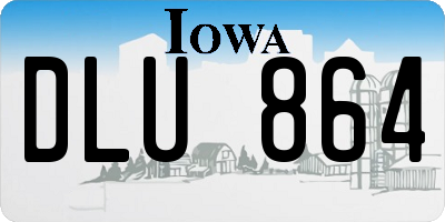 IA license plate DLU864