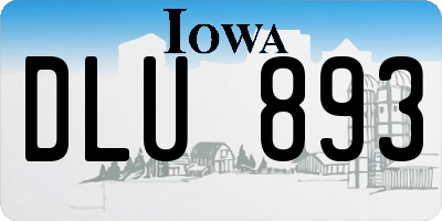 IA license plate DLU893