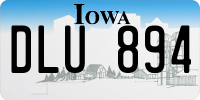 IA license plate DLU894