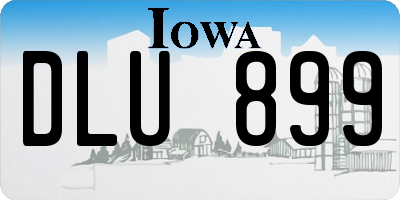 IA license plate DLU899