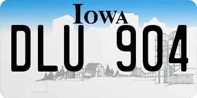 IA license plate DLU904