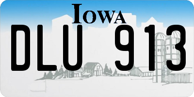 IA license plate DLU913