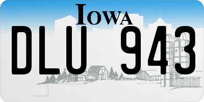IA license plate DLU943