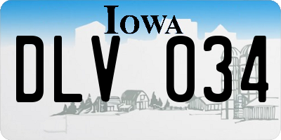 IA license plate DLV034