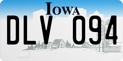 IA license plate DLV094
