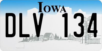 IA license plate DLV134