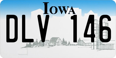IA license plate DLV146