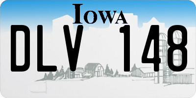IA license plate DLV148