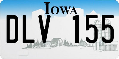IA license plate DLV155