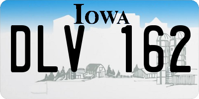 IA license plate DLV162