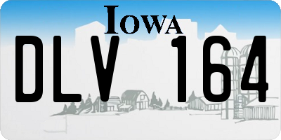 IA license plate DLV164