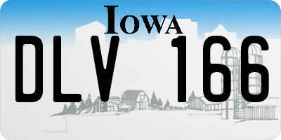 IA license plate DLV166