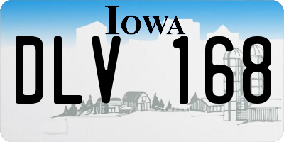IA license plate DLV168