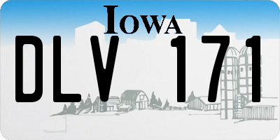 IA license plate DLV171