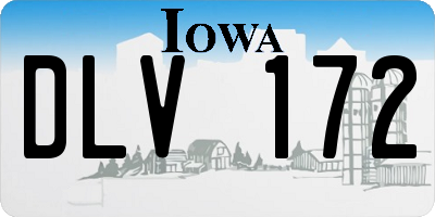 IA license plate DLV172