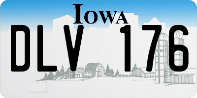 IA license plate DLV176