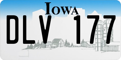 IA license plate DLV177