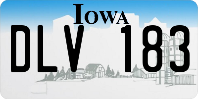 IA license plate DLV183
