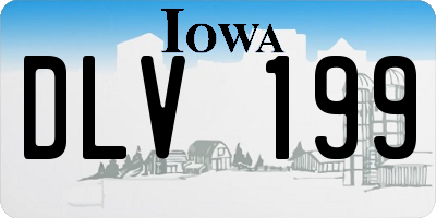 IA license plate DLV199