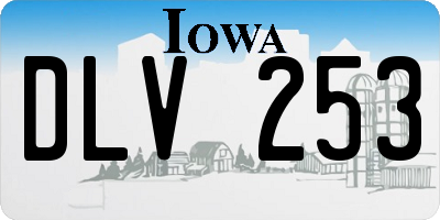 IA license plate DLV253