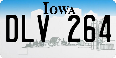 IA license plate DLV264