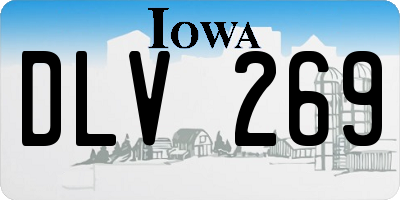 IA license plate DLV269