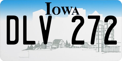 IA license plate DLV272
