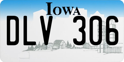 IA license plate DLV306
