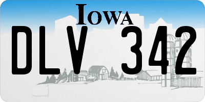IA license plate DLV342