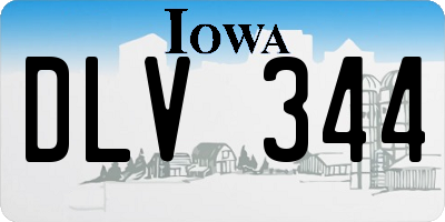 IA license plate DLV344