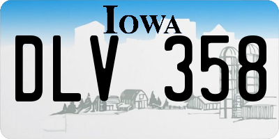 IA license plate DLV358