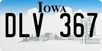 IA license plate DLV367